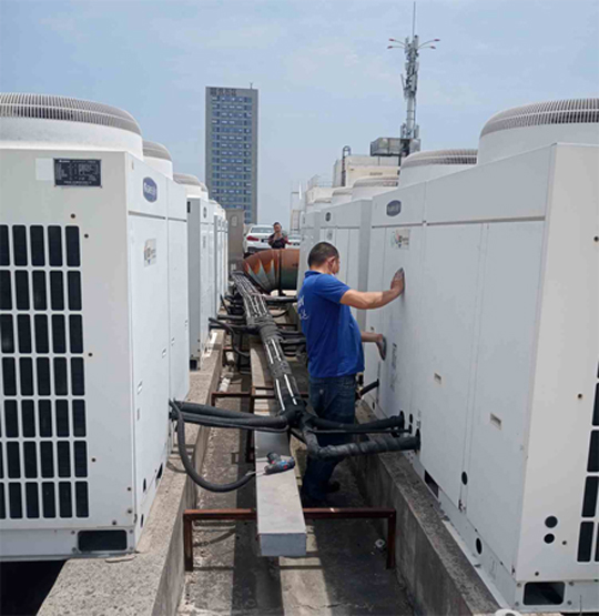 康定中央空调制热和不制冷系统维修方法